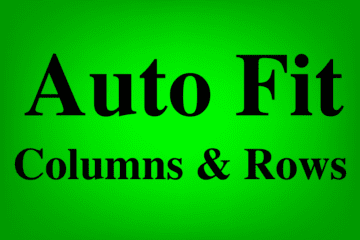 Lesson on How to Auto Fit column width and row height in Microsoft Excel featured image