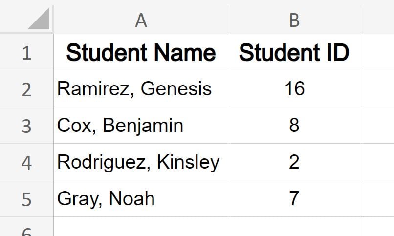 Example of How to autofit column width in Microsoft Excel after using double click method to make the cells fit the text