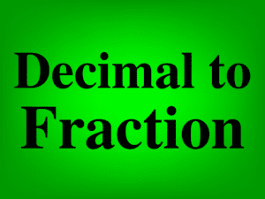 Lesson on How to convert decimals to fractions in Google Sheets featured image