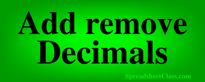 Lesson on How to increase and decrease decimal places in Google Sheets top image by SpreadsheetClass.com