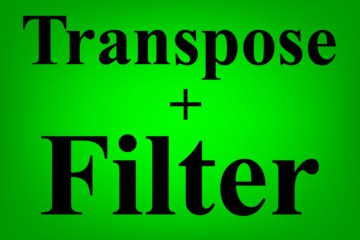 Lesson on How to use the TRANSPOSE function and the FILTER function together in Google Sheets featured image