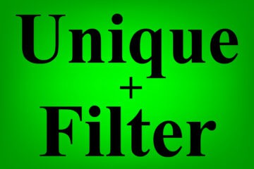Lesson on How to use the UNIQUE function and the FILTER function together in Google Sheets featured image
