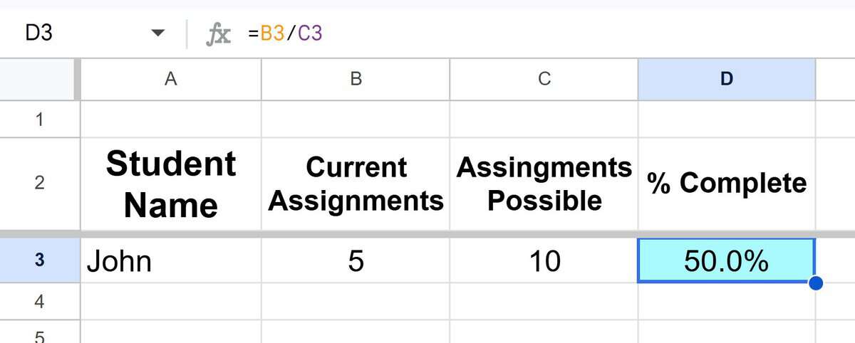 Adding a switch to a formula in Google Sheets before image