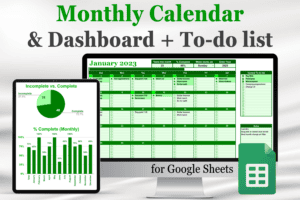 Automatic calendar with to do list